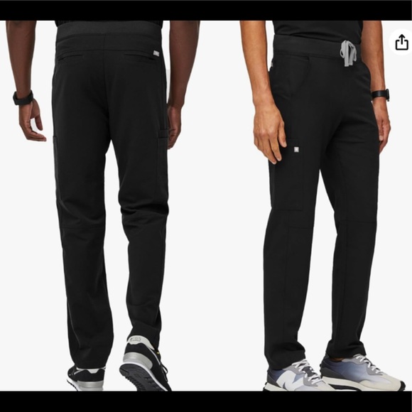 Figs Other - Figs Black Axim Cargo Scrub Pants (Short) S
